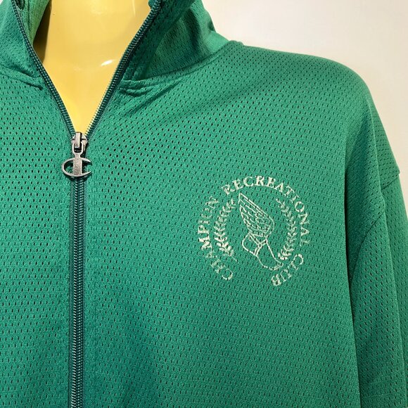 M101 Champion Men's Road Sign Green Game Day Attack Jacket - Medium - NWT $65 - Picture 3 of 6